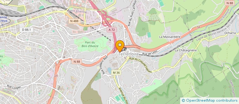 localisation de l'entreprise MONSIEUR JAWAD BOURHARAS  SAINT-ETIENNE