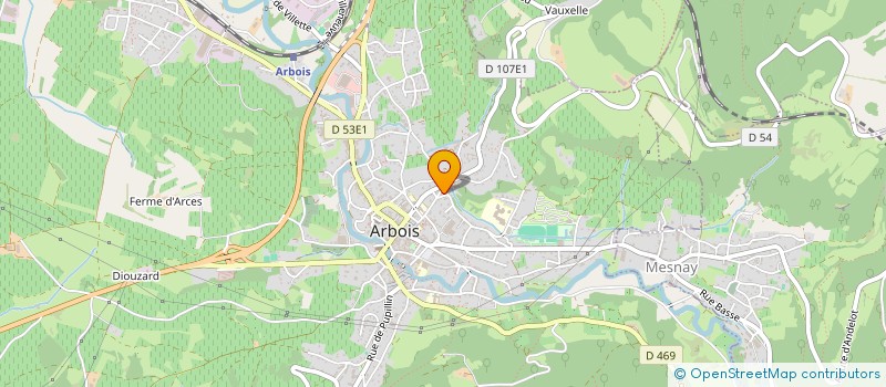 localisation de l'entreprise MONSIEUR JAWAD GOUAIMA à ARBOIS