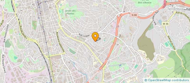 localisation de l'entreprise MONSIEUR JAWAD KARIMI  SAINT-ETIENNE