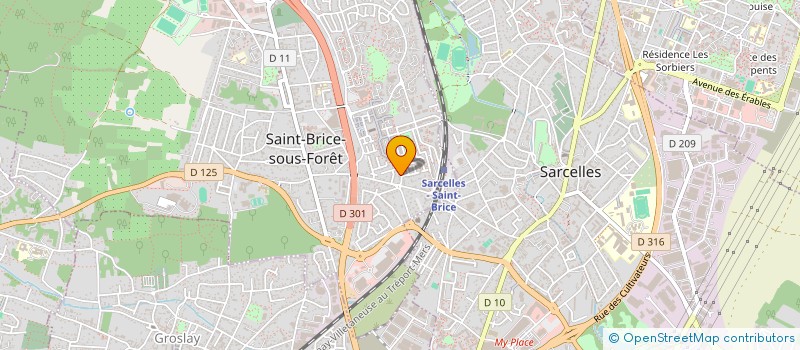 localisation de l'entreprise MONSIEUR JAWAD NILI  ST BRICE SOUS FORET