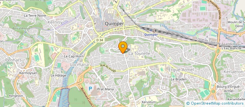 localisation de l'entreprise MONSIEUR JAWAD OUQROU  QUIMPER