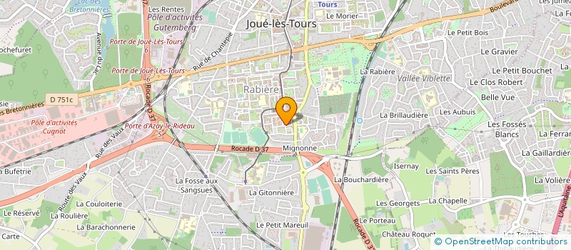 localisation de l'entreprise MONSIEUR JAWAD RIAD à JOUE-LES-TOURS