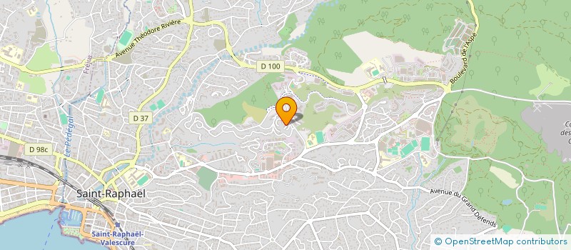 localisation de l'entreprise MONSIEUR JAWED DJILALI SAIAH  SAINT-RAPHAEL