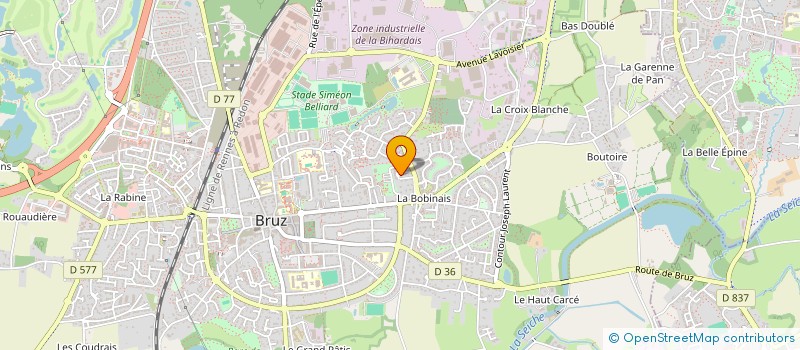 localisation de l'entreprise MONSIEUR JAWED TALAOUT  BRUZ