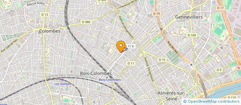 localisation de l'entreprise MONSIEUR JAWHAR JELLALI à BOIS-COLOMBES