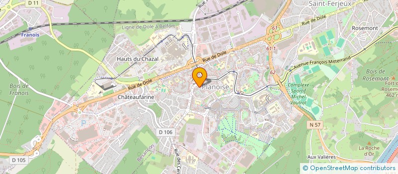 localisation de l'entreprise MONSIEUR JAWHAR MAROUANI  BESANCON