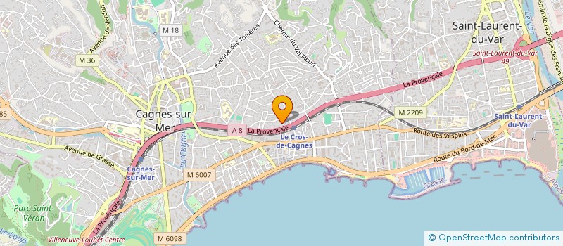 localisation de l'entreprise MONSIEUR JAY-PIERRE BRUCE à CAGNES-SUR-MER