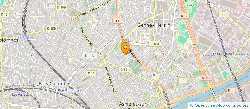localisation de l'entreprise MONSIEUR JAY THENOT à ASNIERES-SUR-SEINE