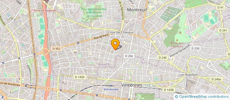 localisation de l'entreprise MONSIEUR JAY WAARD à MONTREUIL