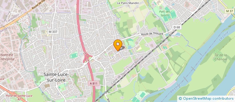 localisation de l'entreprise MONSIEUR JAYSON BAVOUZET  SAINTE-LUCE-SUR-LOIRE