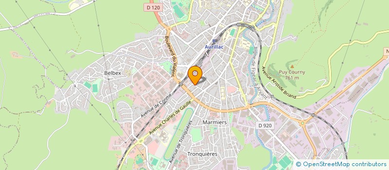 localisation de l'entreprise MONSIEUR JAYSON THIAU à AURILLAC