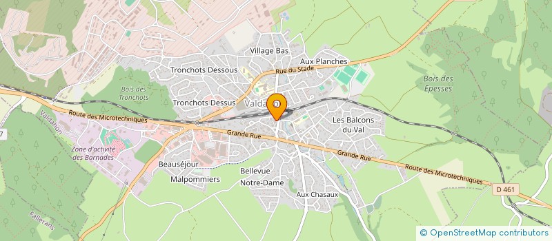 localisation de l'entreprise MONSIEUR JAZON BRUTILLOT  VALDAHON