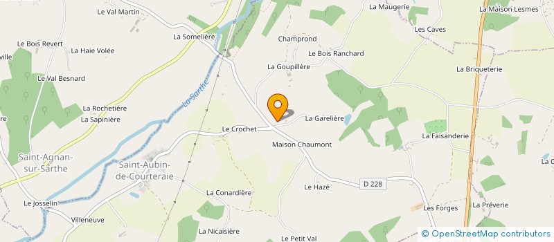 localisation de l'entreprise MONSIEUR JAZY GORET à SAINT-AUBIN-DE-COURTERAIE