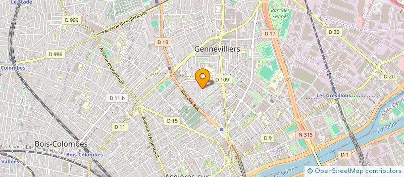 localisation de l'entreprise MONSIEUR JAZZ KLA  GENNEVILLIERS