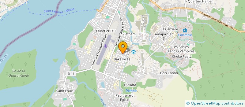 localisation de l'entreprise MONSIEUR JEAFENNELIO ATIEDA  SAINT-LAURENT-DU-MARONI