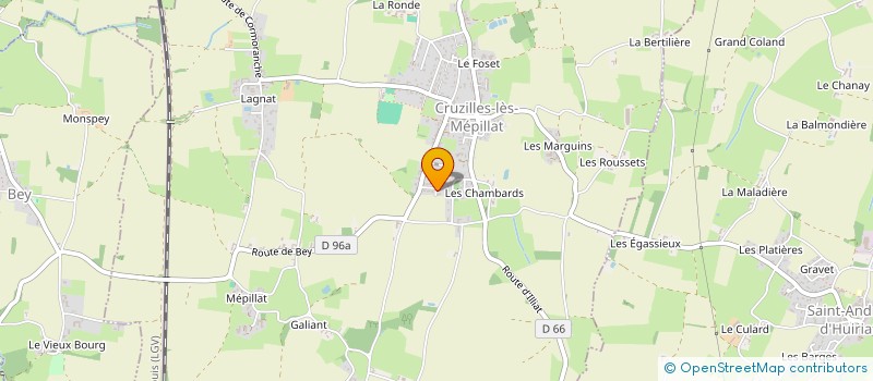 localisation de l'entreprise MONSIEUR JEAM'S GAILLARD à CRUZILLES-LES-MEPILLAT
