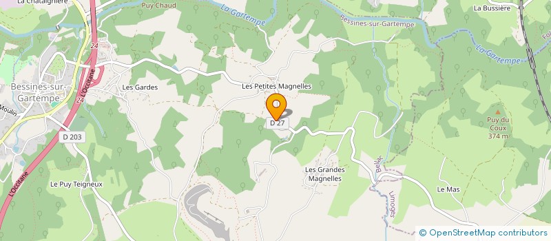 localisation de l'entreprise MONSIEUR JEAMES PREVOST  BESSINES-SUR-GARTEMPE