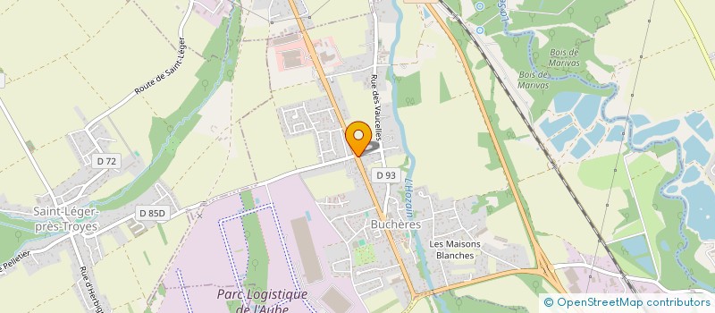 localisation de l'entreprise MONSIEUR JEAMY SAULAY  BUCHERES