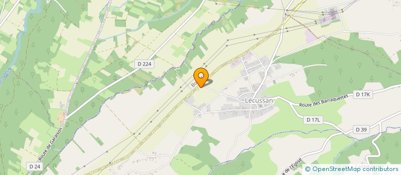 localisation de l'entreprise MONSIEUR JEAN ABADIE  BOUDRAC