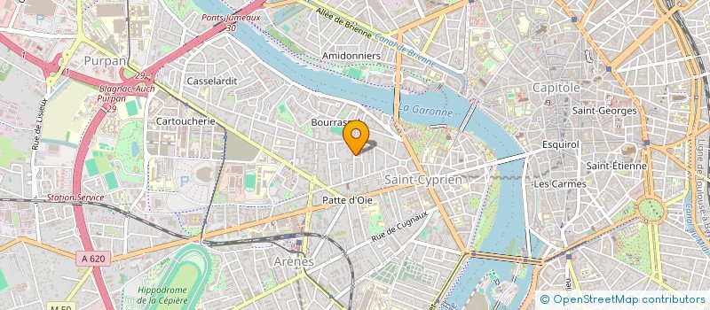 localisation de l'entreprise MONSIEUR JEAN ABADIE  TOULOUSE