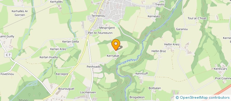 localisation de l'entreprise MONSIEUR JEAN ABGRALL  GUICLAN