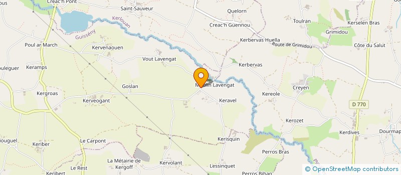 localisation de l'entreprise MONSIEUR JEAN ABIVEN  GUISSENY