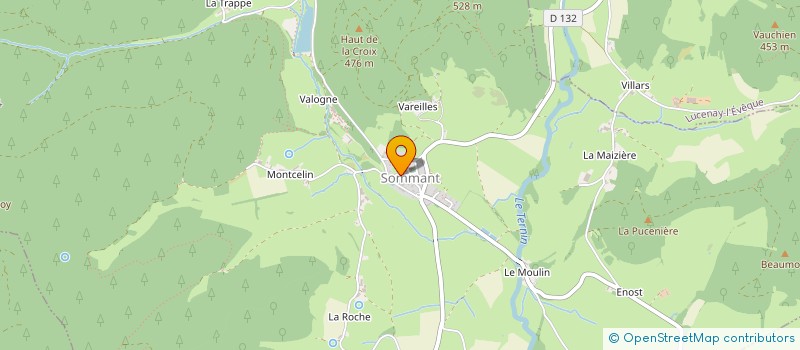 localisation de l'entreprise MONSIEUR JEAN ABORD DE CHATILLON  SOMMANT