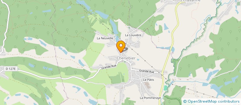 localisation de l'entreprise MONSIEUR JEAN ABRY  CHENEBIER