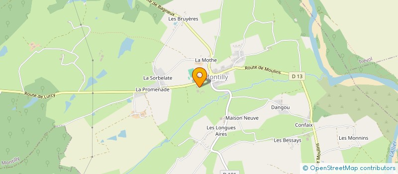 localisation de l'entreprise MONSIEUR JEAN ACHERON  MONTILLY