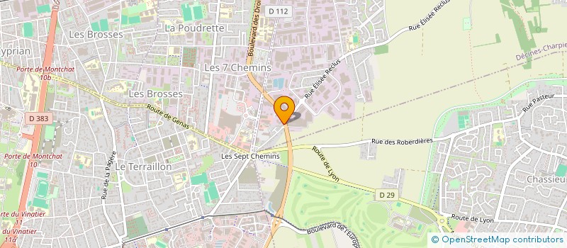 localisation de l'entreprise MONSIEUR JEAN ADELHANOFF  DECINES-CHARPIEU