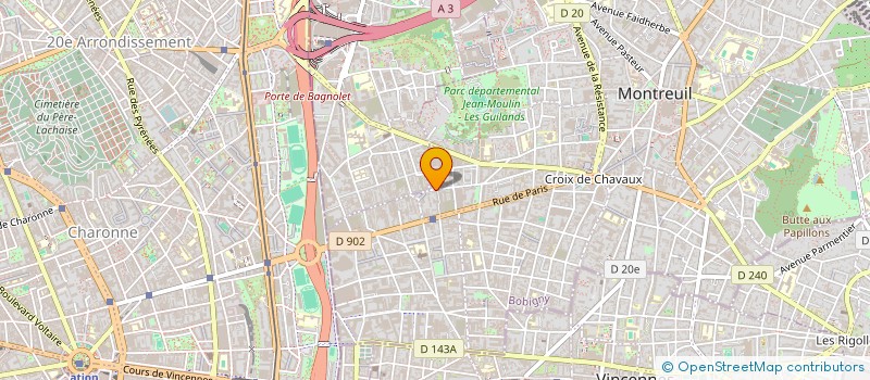 localisation de l'entreprise MONSIEUR JEAN ADOU à MONTREUIL