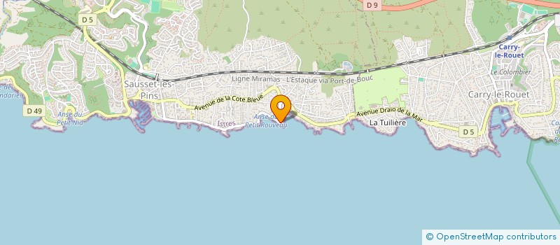 localisation de l'entreprise MONSIEUR JEAN-ADRIEN NOHARET  SAUSSET-LES-PINS