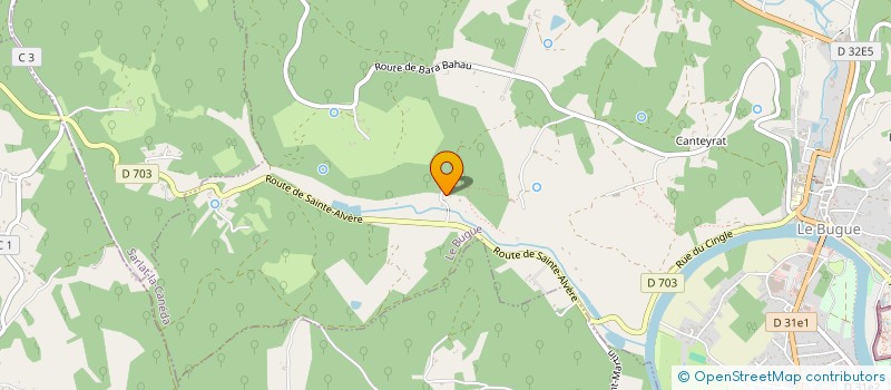 localisation de l'entreprise MONSIEUR JEAN AFRAFEUIL  LE BUGUE