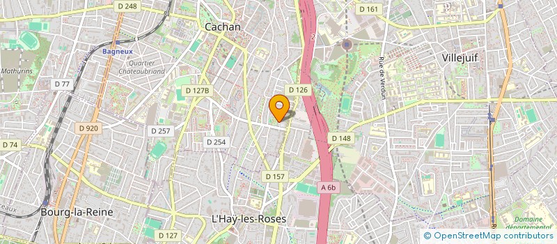 localisation de l'entreprise MONSIEUR JEAN AFRI YOBO  CACHAN