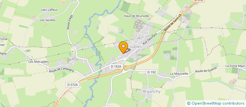 localisation de l'entreprise MONSIEUR JEAN AGATI  SUBLES