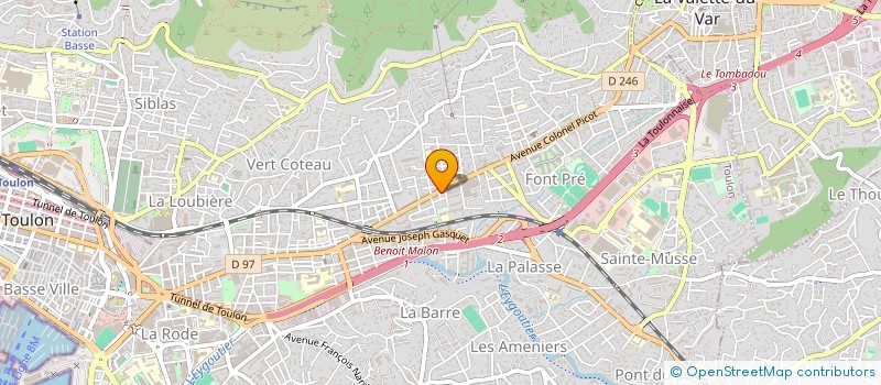 localisation de l'entreprise MONSIEUR JEAN AGNESOD  TOULON