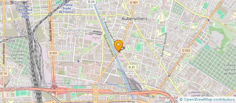 localisation de l'entreprise MONSIEUR JEAN AGOPIAN  AUBERVILLIERS