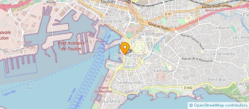 localisation de l'entreprise MONSIEUR JEAN AGOSTINI  TOULON