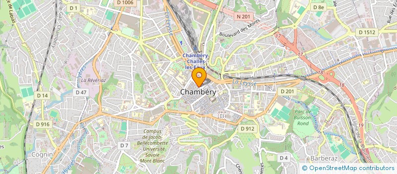 localisation de l'entreprise MONSIEUR JEAN AGUETTAZ à CHAMBERY