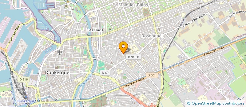 localisation de l'entreprise MONSIEUR JEAN AISENFARB  DUNKERQUE