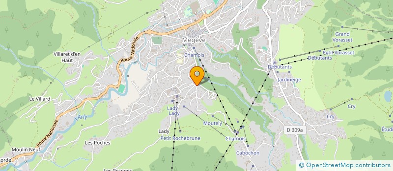 localisation de l'entreprise MONSIEUR JEAN- AIT-YATHIATENE  MEGEVE