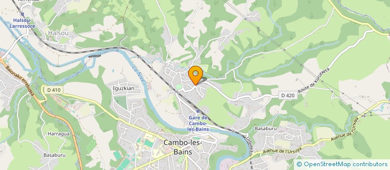 localisation de l'entreprise MONSIEUR JEAN AIZPURU  CAMBO-LES-BAINS