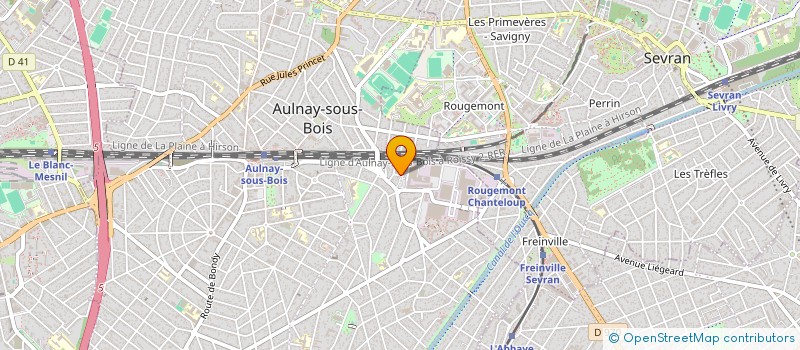 localisation de l'entreprise MONSIEUR JEAN-ALAIN CHAZALY à AULNAY-SOUS-BOIS