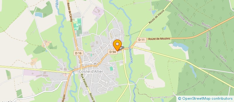 localisation de l'entreprise MONSIEUR JEAN ALAJOININE  COSNE-D'ALLIER