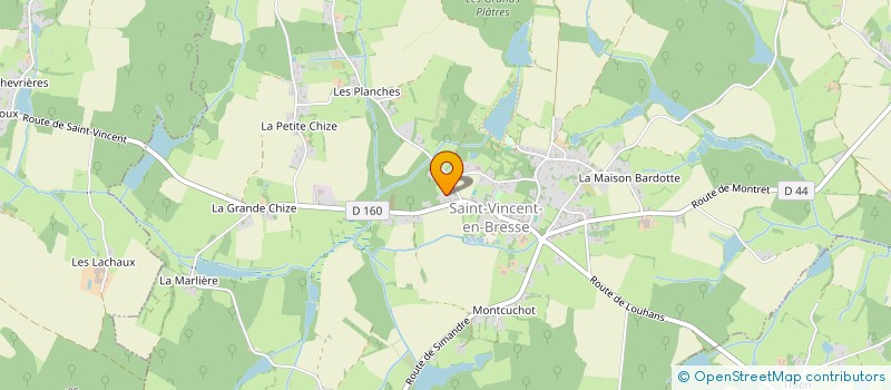 localisation de l'entreprise MONSIEUR JEAN-ALAN MARTINET  SAINT-VINCENT-EN-BRESSE