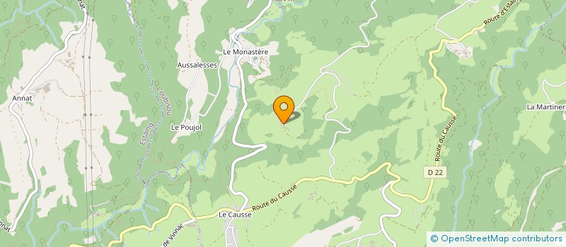 localisation de l'entreprise MONSIEUR JEAN ALAUX  COUBISOU