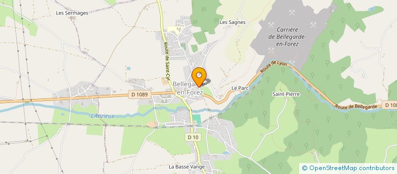 localisation de l'entreprise MONSIEUR JEAN-ALBAN CHATAING  BELLEGARDE-EN-FOREZ