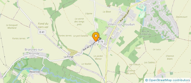 localisation de l'entreprise MONSIEUR JEAN-ALBERT DANNEMARD  VILLERS-SUR-COUDUN