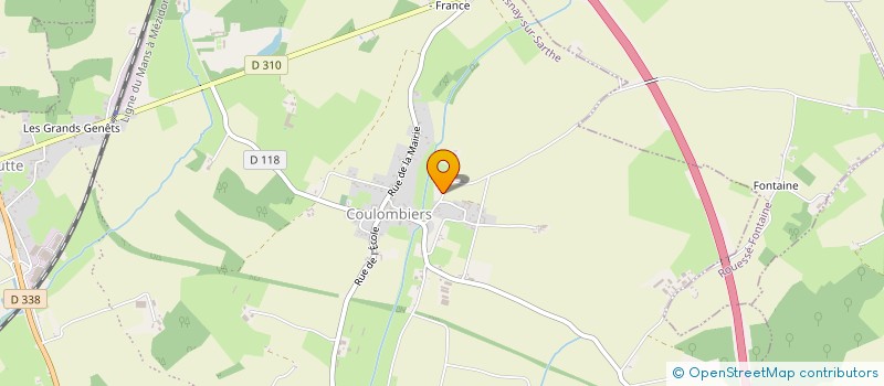 localisation de l'entreprise MONSIEUR JEAN-ALBERT GARNIER  GESNES-LE-GANDELIN