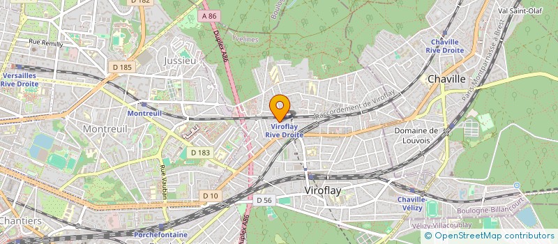 localisation de l'entreprise MONSIEUR JEAN-ALBERT GUIEYSSE  VIROFLAY